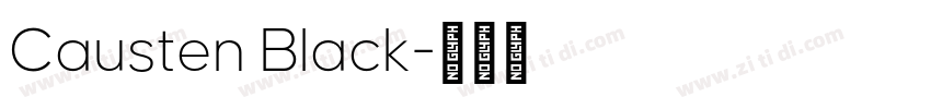 Causten Black字体转换
